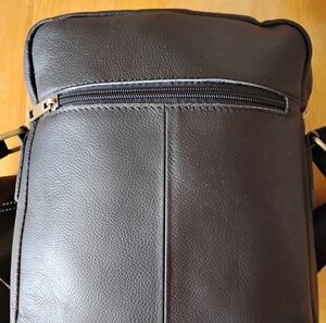 Men's Dark Brown Leather Crossbody Belt Bag - Classic Everyday Carry